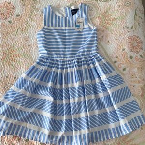 NWT Lands End Striped Dress Size 6